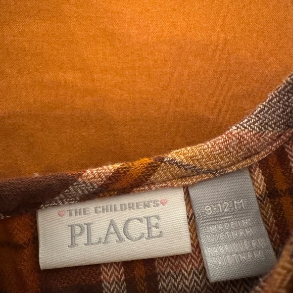 The Children’s Place Mommy and Me Plaid Long Sleeve Tops - Brown and White - Picture 3 of 10